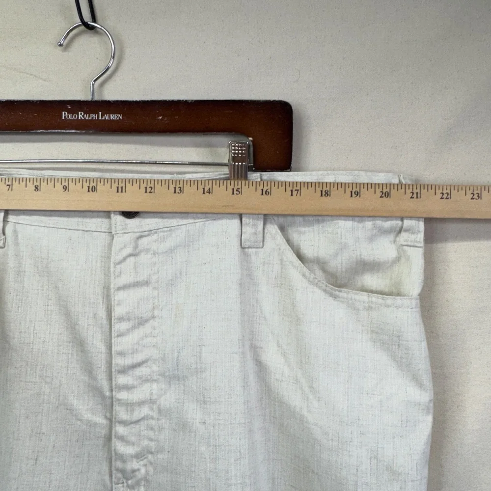 Levis Gentleman's Jeans 546 Mens 40X29 Beige Vintage 1980s Workwear Slacks